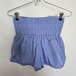 FREE PEOPLE MOVEMENT WOMEN'S 'THE WAY HOME' SHORTS LIGHT BLUE (SMALL)